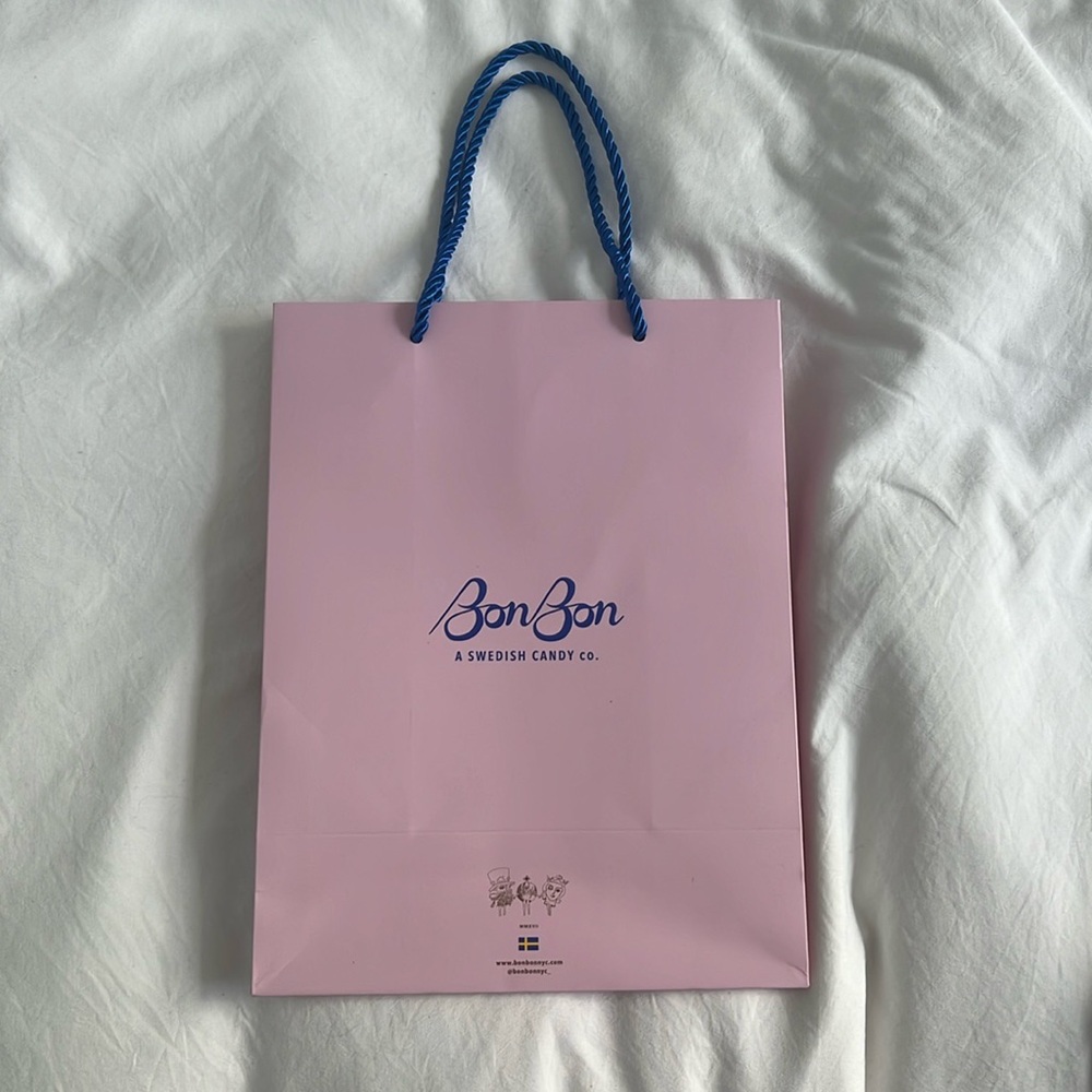 BonBon Swedish Candy Pink Gift Bag